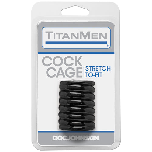 TitanMen Tools Cock Cage, Schwarz