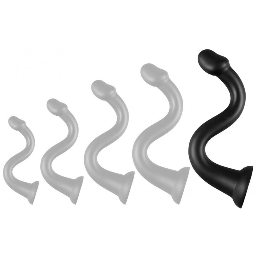 Langdildo Whale Dildo M-XXL Schwarz