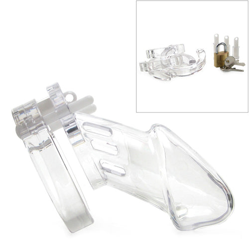 CB-6000 Chastity Cage - Transparent - 37 mm
