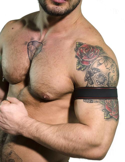 SPARTA'S - Bracelet Biceps "AL", Noir