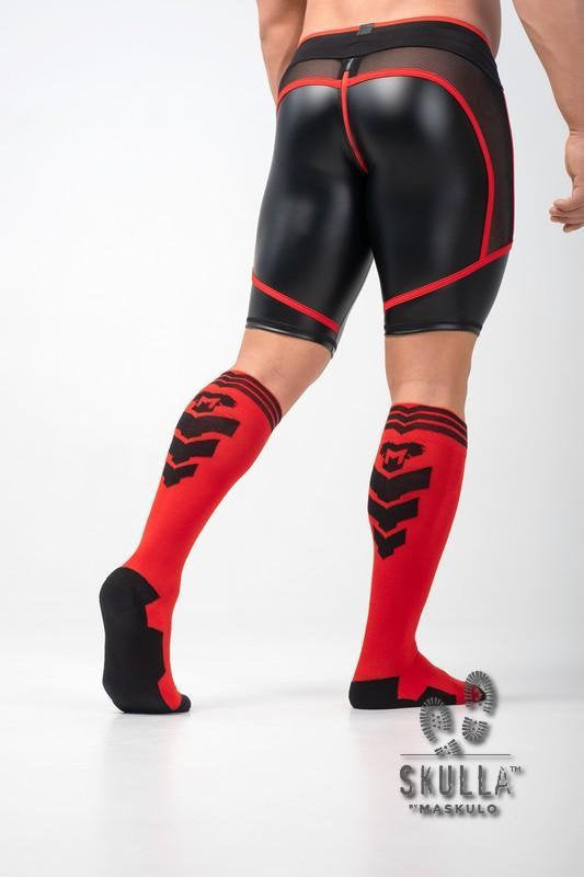 MASKULO Soccer Socks - Red, Skulla