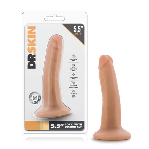 Dr. Skin – Realistischer Dildo mit Saugnapf 14 cm – Vanille