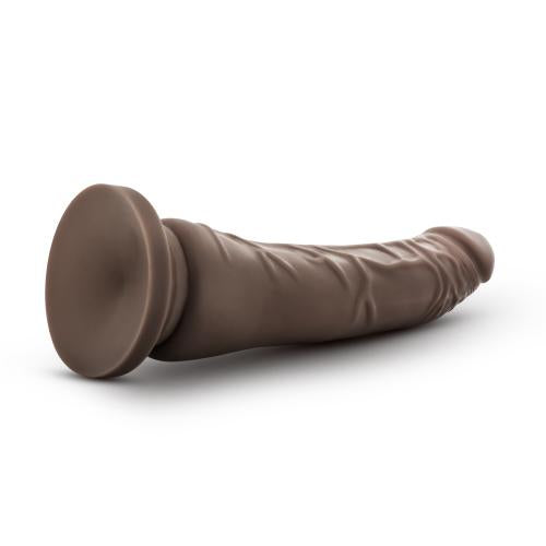 Dr. Skin – Realistischer Dildo mit Saugnapf 22 cm – Schokoladenbraun