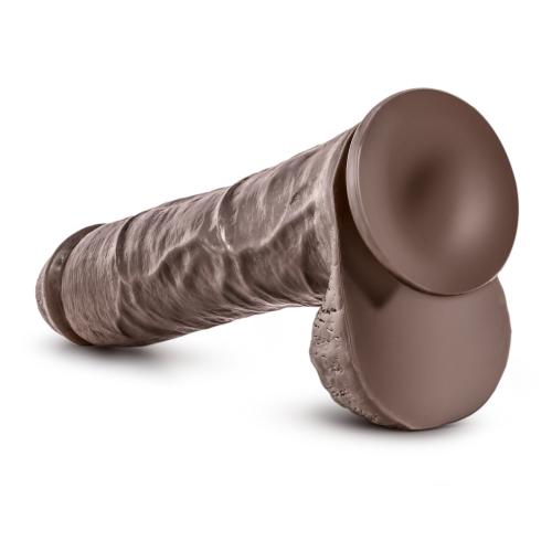 Dr. Skin – Mr. Savage Dildo mit Saugnapf 29,2 cm – Schokolade