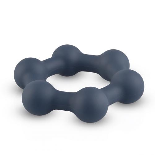 Boners Hexagon cock ring with steel balls