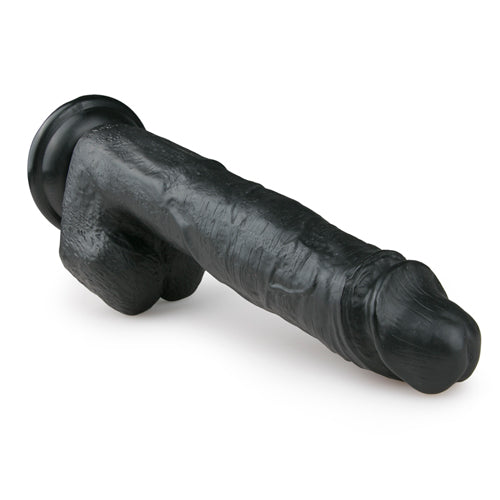 Realistischer schwarzer Dildo - 26,5 cm