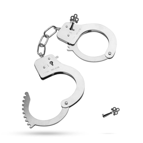 Metal handcuffs - silver colored