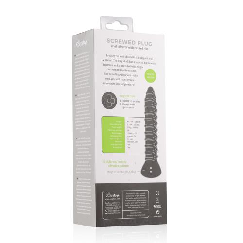 Spiraliger Plug Anal-Vibrator - Gro Spiraliger Plug Anal-Vibrator - Gro