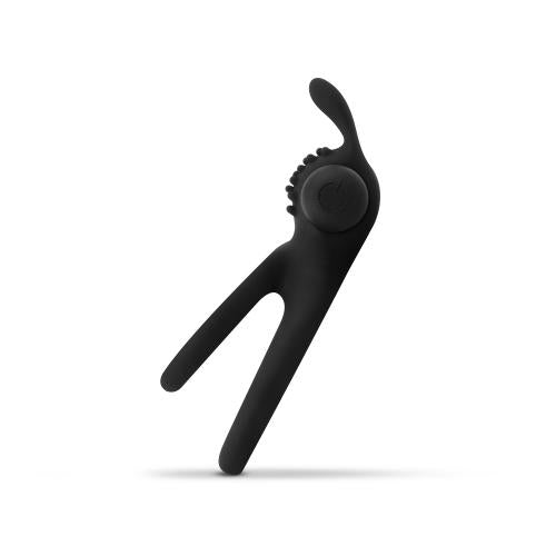 Share Ring - Vibrating double cock ring with rabbit ears