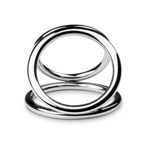 Triad Chamber Metal Cock and Ball Ring - Medium
