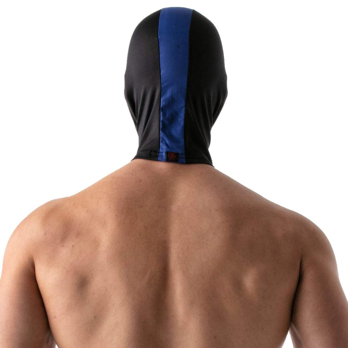 TOF Naughty hood with open mouth, black and blue
