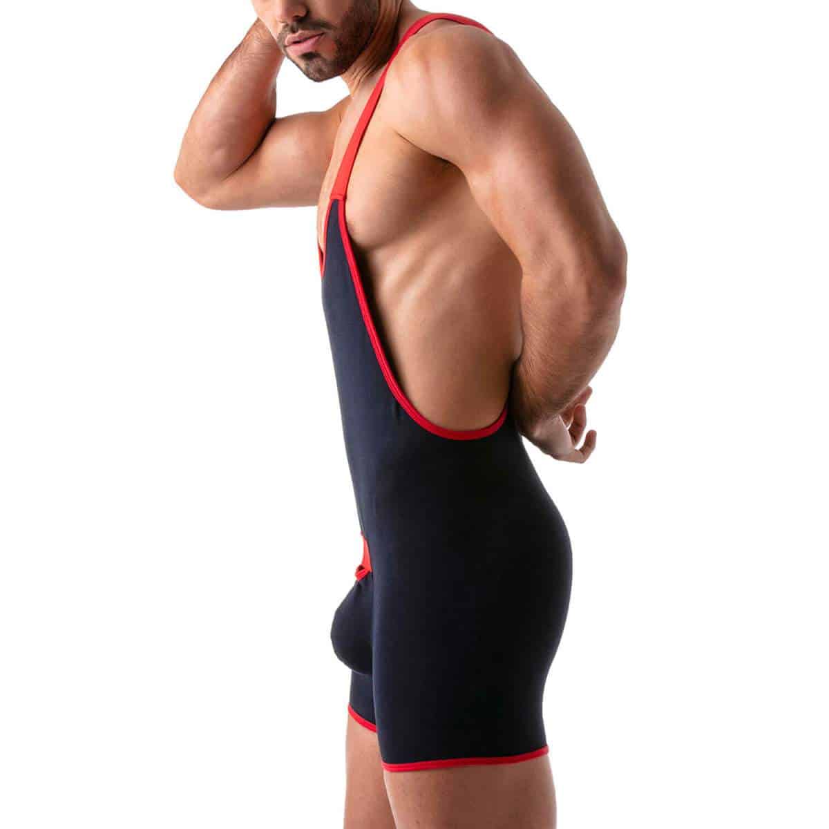 TOF Open Push-up Wrestling Body, Navy Red